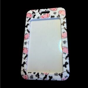 Cute Cow Print Badge Holder